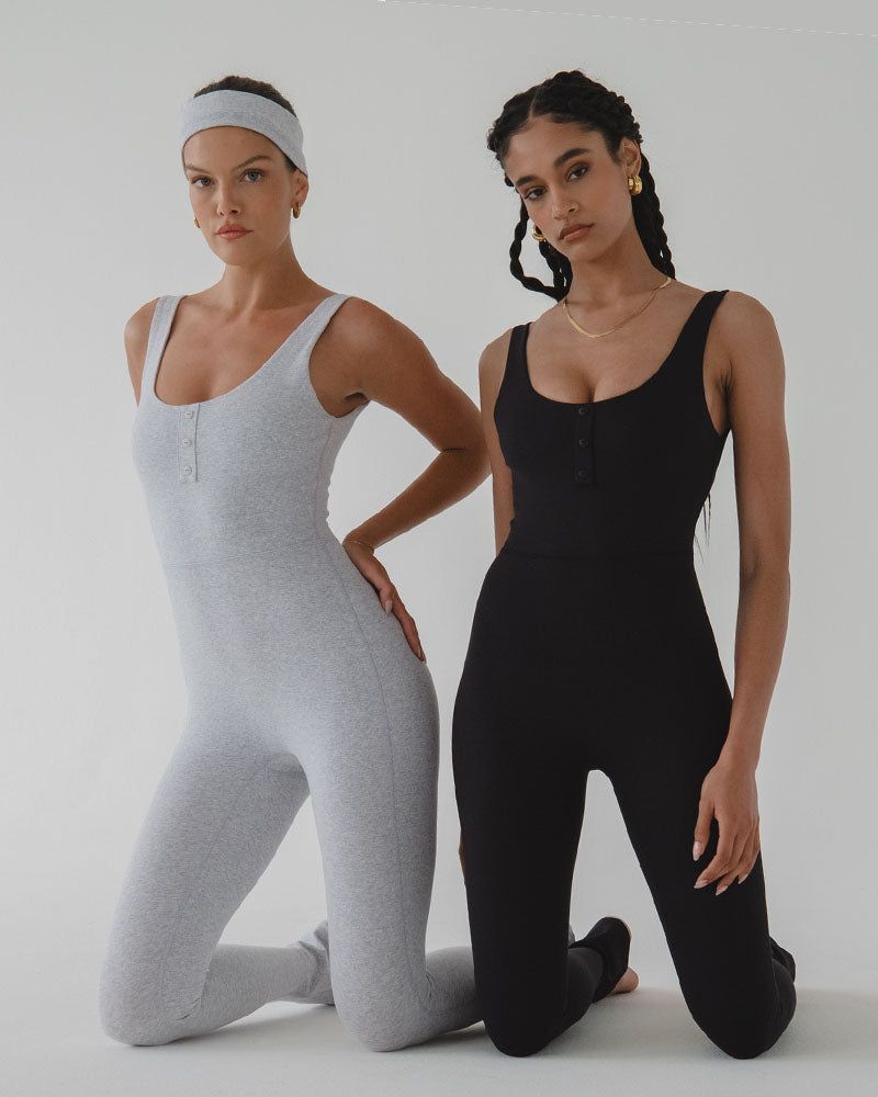 Henley Flare Jumpsuit sold by WeWoreWhat product image thumbnail 3