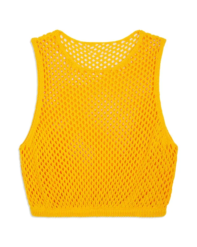 Crochet Ruched Crop Top sold by WeWoreWhat