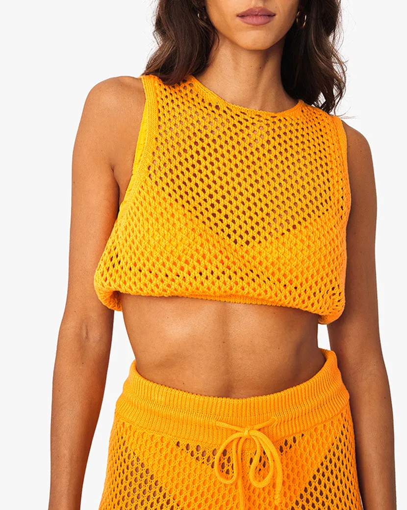 Crochet Ruched Crop Top sold by WeWoreWhat product image thumbnail 3