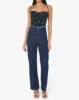 Frayed Waistband Indigo Denim Straight Jean sold by WeWoreWhat