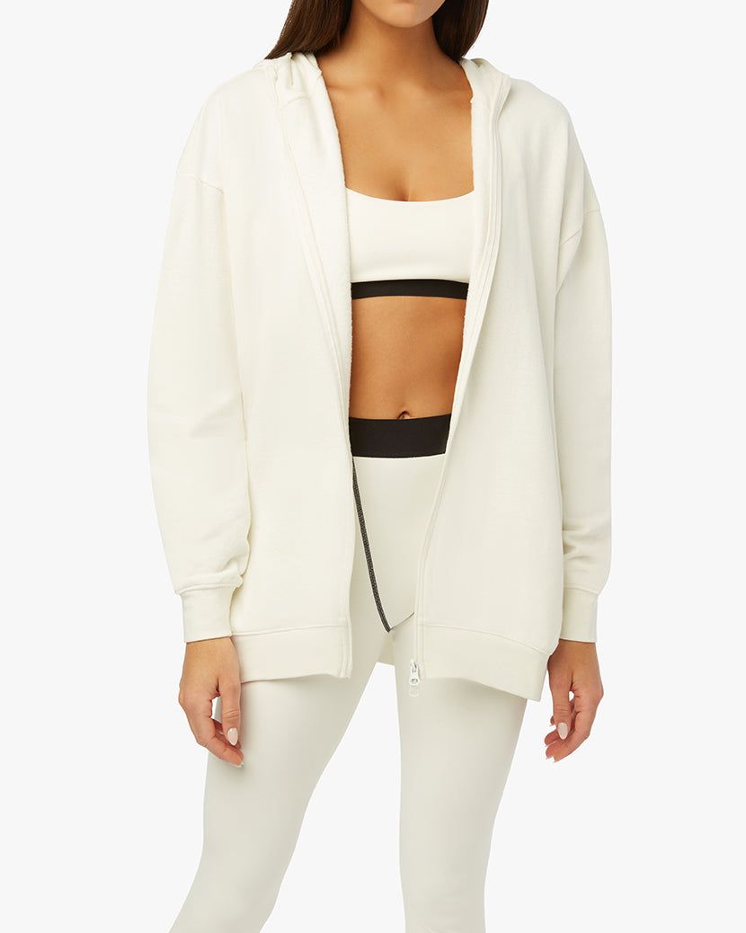Oversized Zip Front Hoodie sold by WeWoreWhat