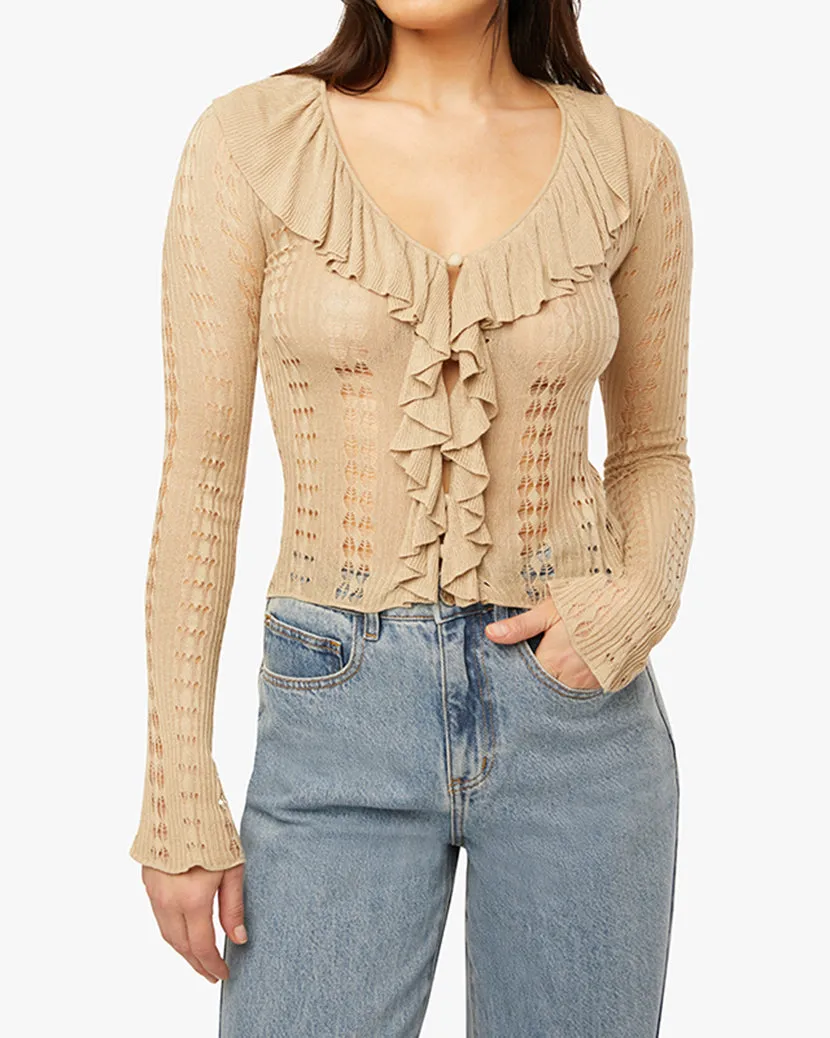 Ruffle Sweater sold by WeWoreWhat