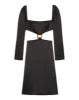 Cut Out Satin Charmeuse Midi Dress sold by WeWoreWhat