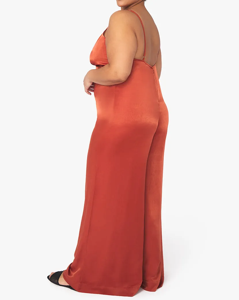 Slip Sateen Wide Leg Jumpsuit sold by WeWoreWhat product image thumbnail 3