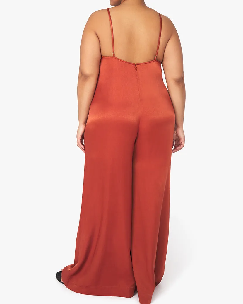 Slip Sateen Wide Leg Jumpsuit sold by WeWoreWhat product image thumbnail 4