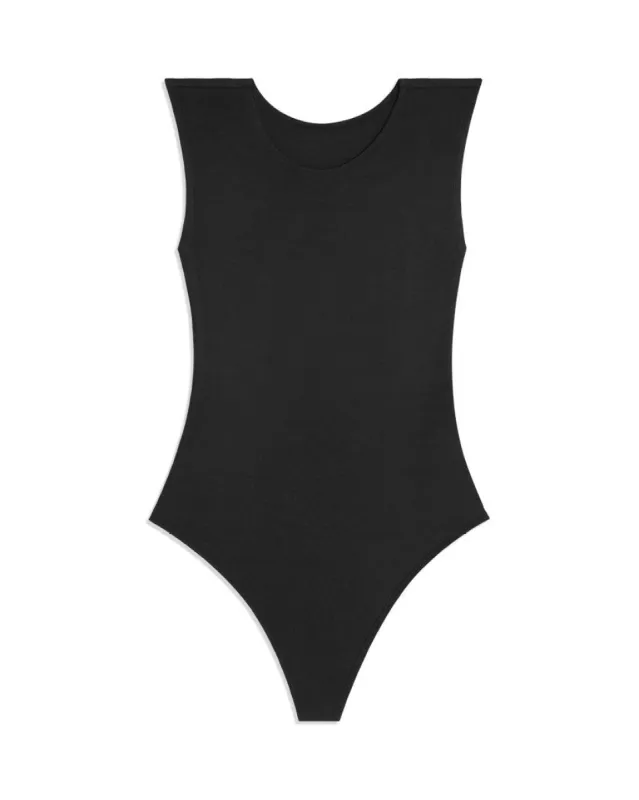 Muscle Tank Rib Bodysuit sold by WeWoreWhat
