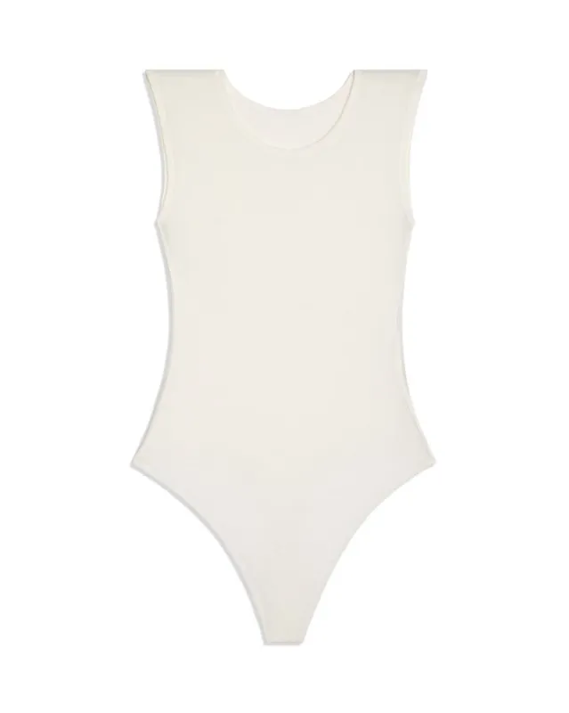 Muscle Tank Rib Bodysuit sold by WeWoreWhat