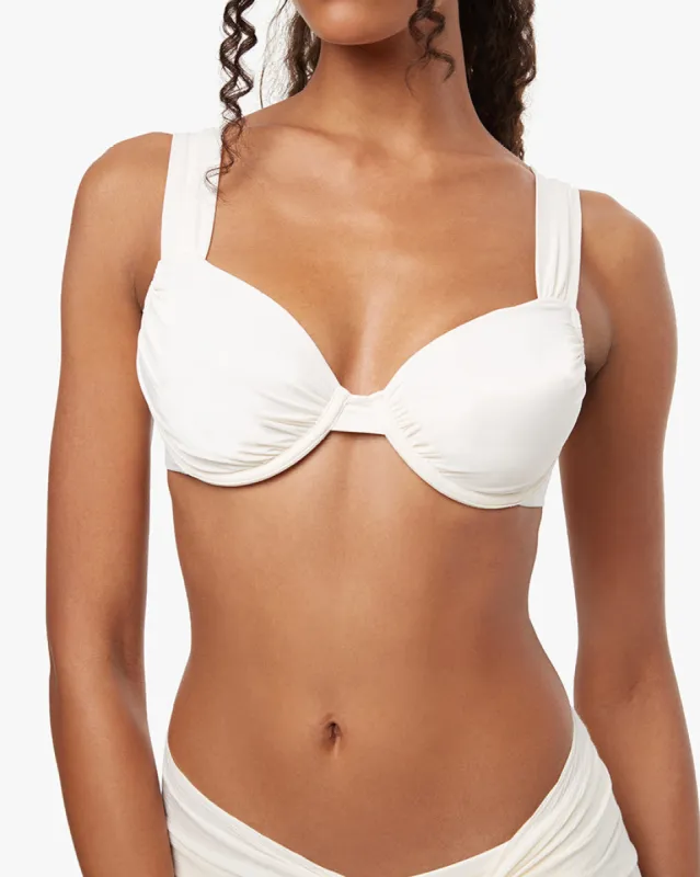 Ruched Claudia Bikini Top sold by WeWoreWhat