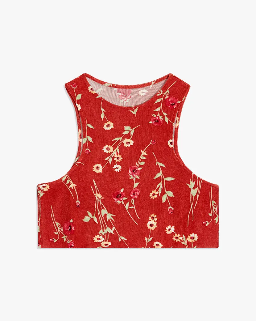 Cropped Roses And Daisies Tank sold by WeWoreWhat product image thumbnail 2