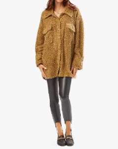 Teddy Faux Fur Shacket sold by WeWoreWhat