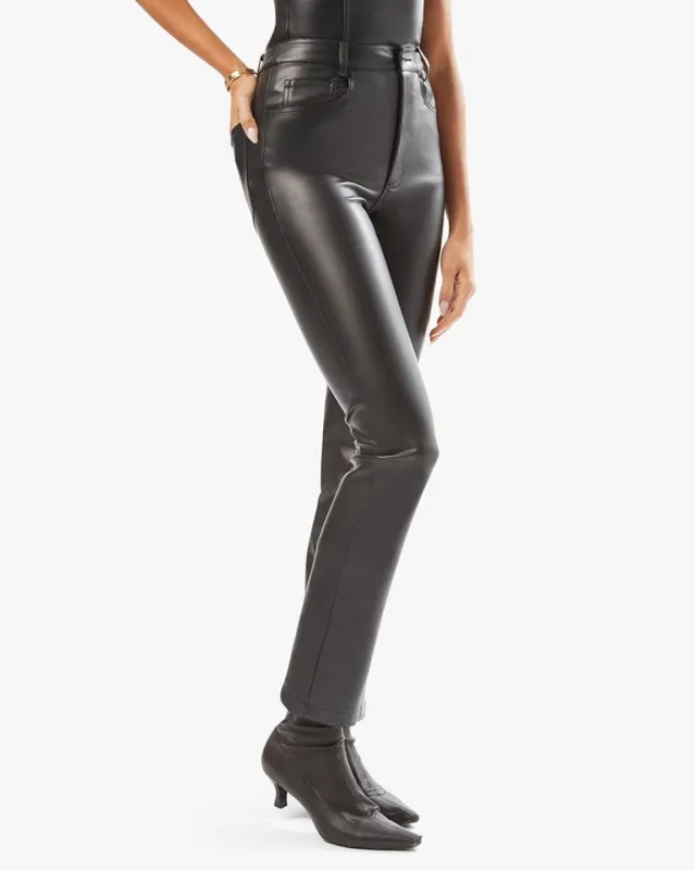 Vegan Leather Kick Flare Pant sold by WeWoreWhat