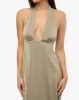 Halter Deep V Maxi Dress sold by WeWoreWhat