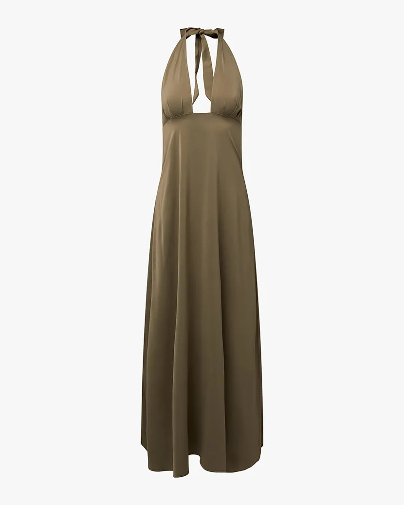 Halter Deep V Maxi Dress sold by WeWoreWhat product image thumbnail 2