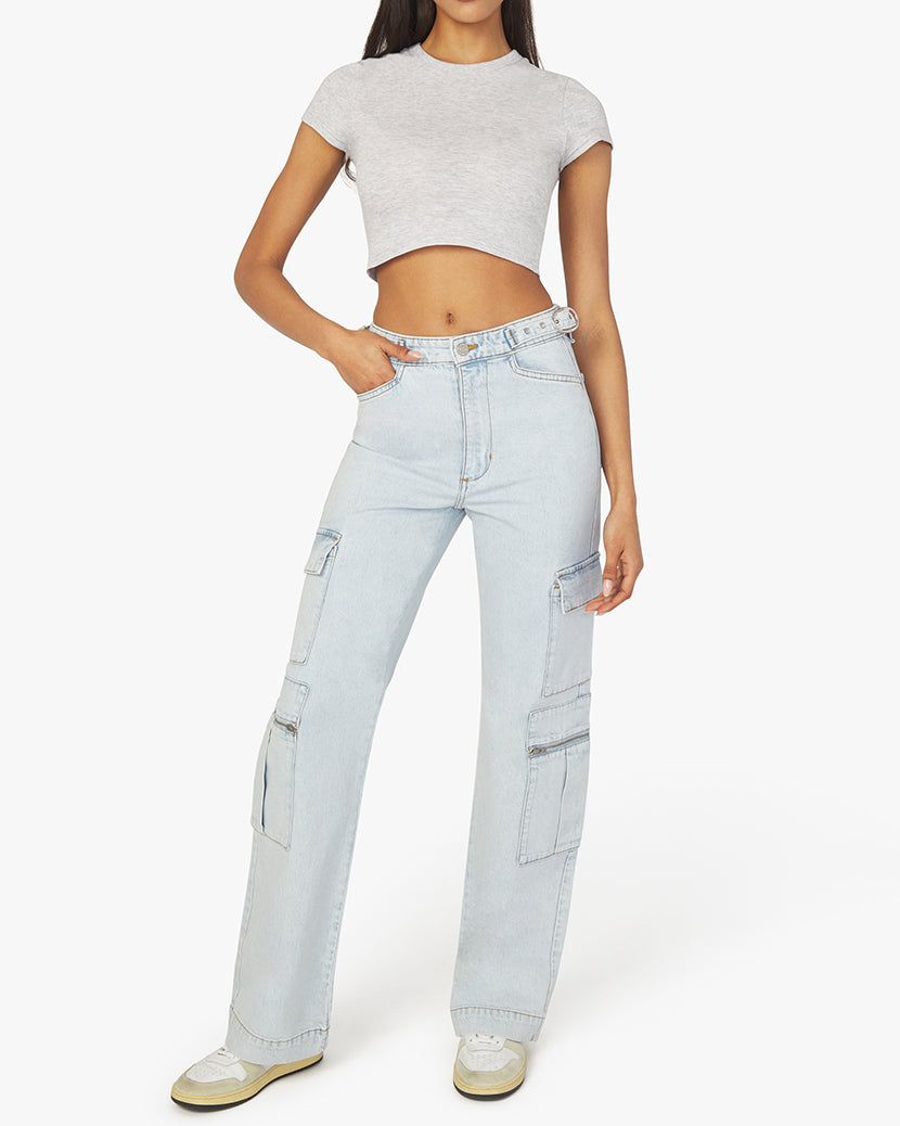 Cropped Cotton Jersey Baby Tee sold by WeWoreWhat