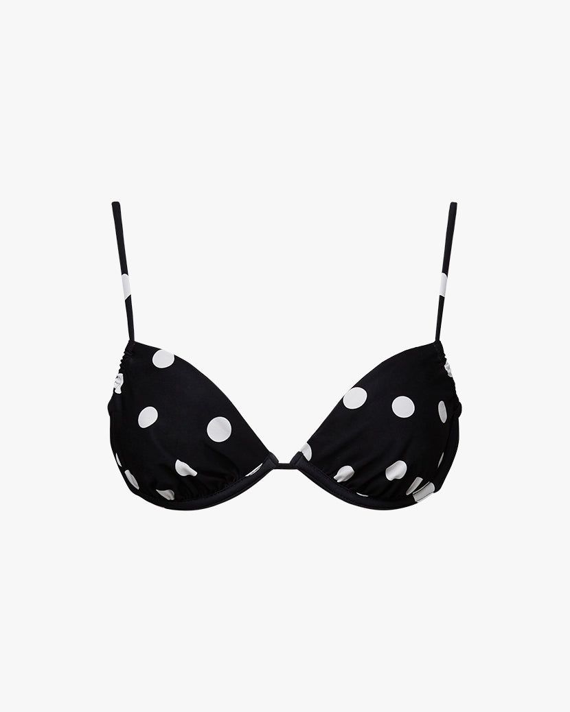 Ruched Underwire Oversized Polka Dot Bikini Top sold by WeWoreWhat product image thumbnail 2