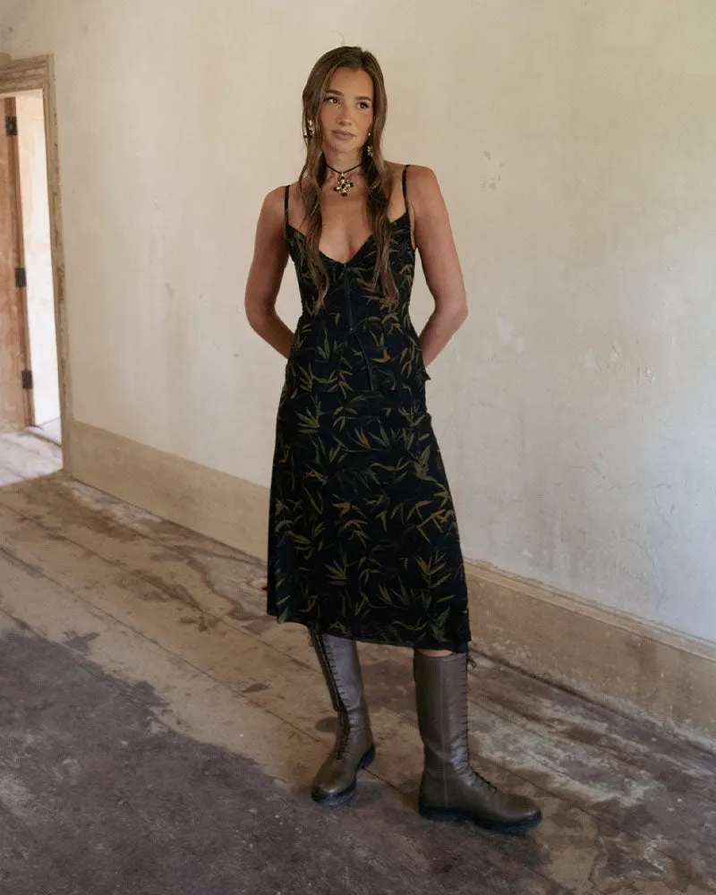 Vintage Leaves Midi Skirt sold by WeWoreWhat product image thumbnail 3