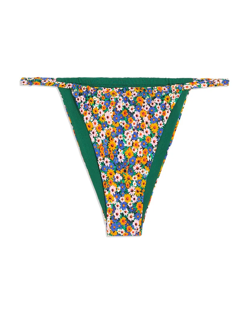 Adjustable Ruched Micro Wildflowers Bikini Bottom sold by WeWoreWhat product image thumbnail 2
