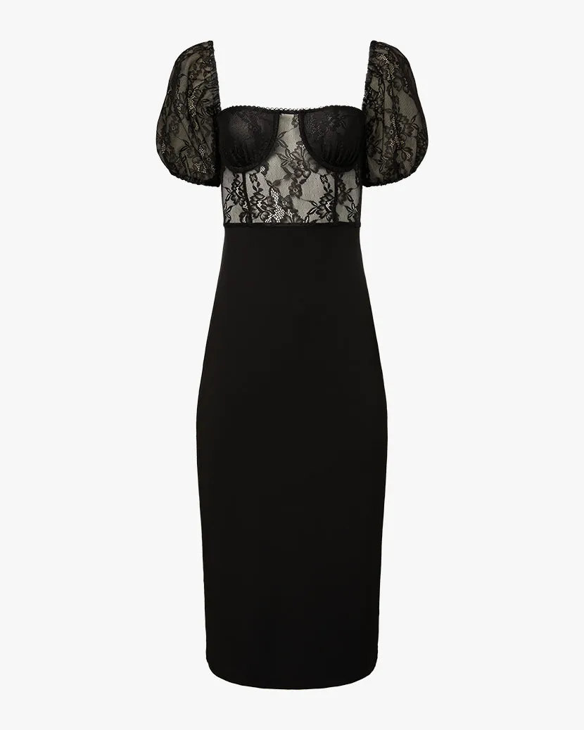 Underwire Corset Midi Lace Dress sold by WeWoreWhat product image thumbnail 2