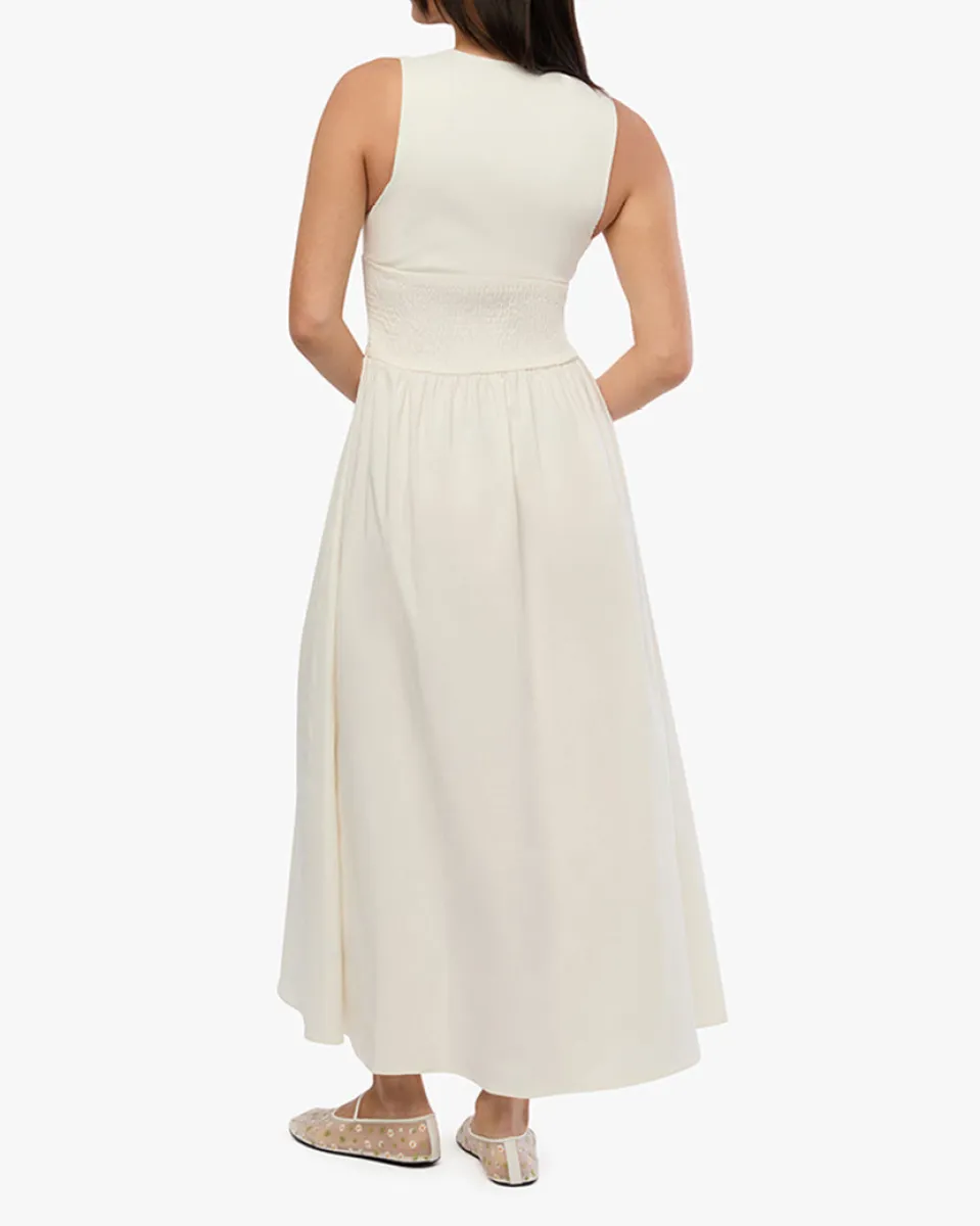 Button Front Scallop Dress | Parallel