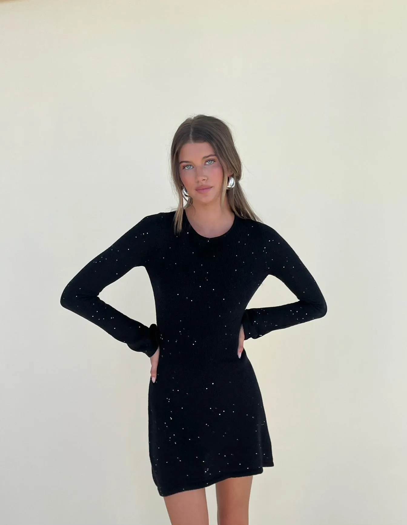 Open Back Knit Mini Dress sold by WeWoreWhat product image thumbnail 3