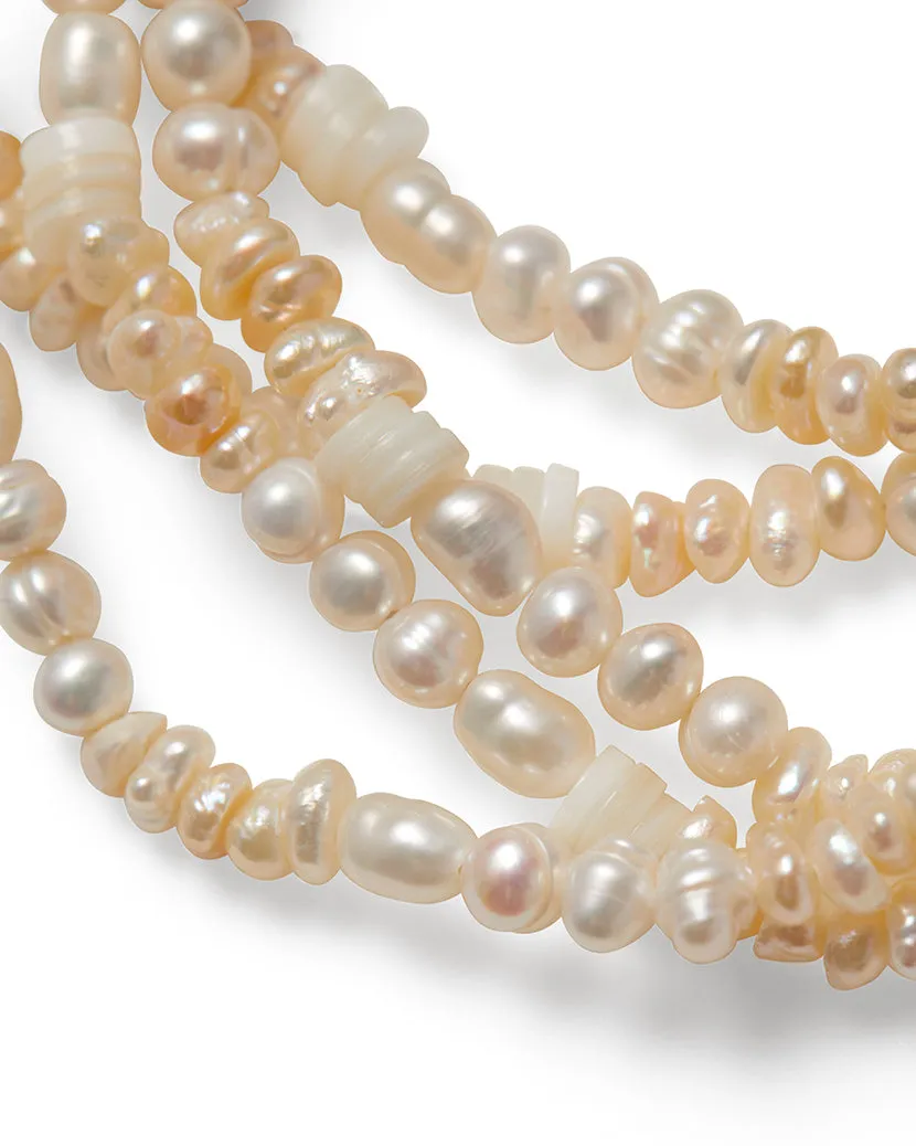 Ivory Pearl Bracelet With Wood Closure sold by WeWoreWhat product image thumbnail 2