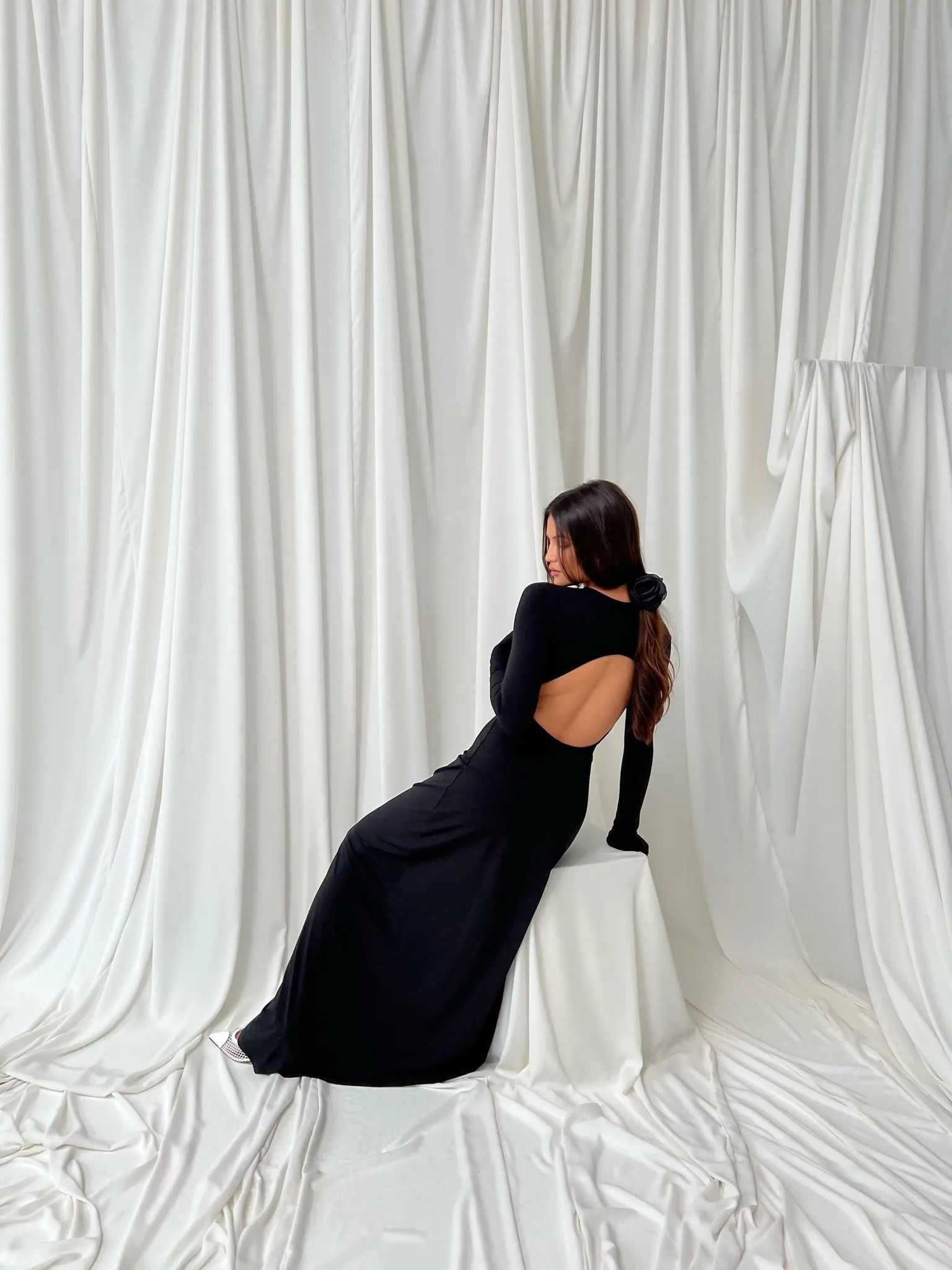 Open Back Midi Dress sold by WeWoreWhat product image thumbnail 3