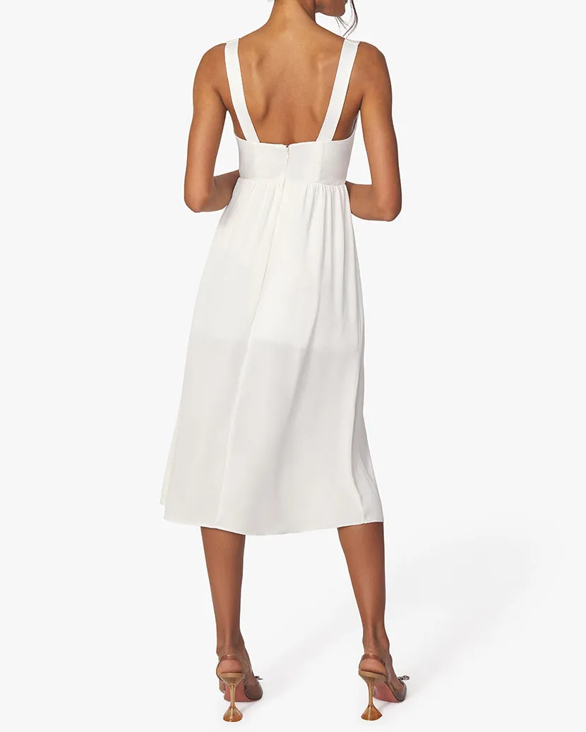 Corset Satin Charmeuse Midi Dress sold by WeWoreWhat product image thumbnail 5