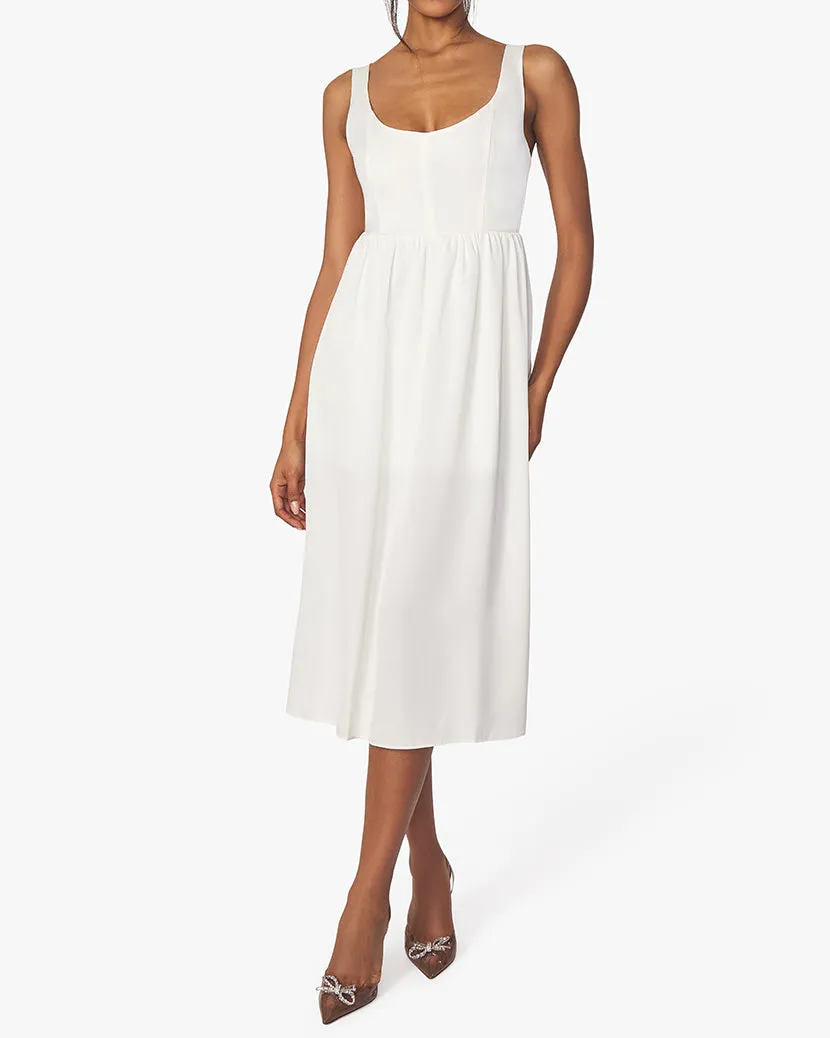 Corset Satin Charmeuse Midi Dress sold by WeWoreWhat