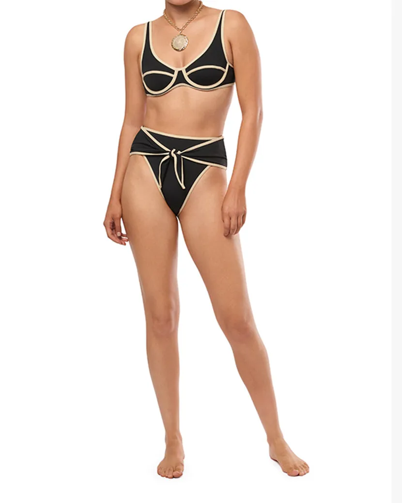 High Rise Tie Front Bottom sold by WeWoreWhat product image thumbnail 4