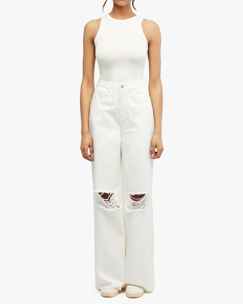 Ribbed Rayon Jersey Tank sold by WeWoreWhat product image thumbnail 6