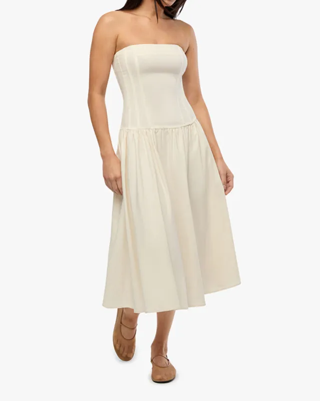 Strapless Corset Midi Dress sold by WeWoreWhat