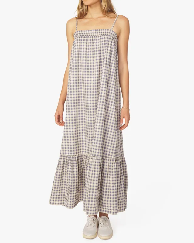 Smocked Gingham Midi Dress sold by WeWoreWhat