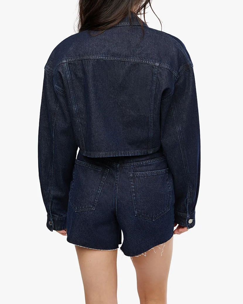 Cropped Denim Jacket sold by WeWoreWhat product image thumbnail 5