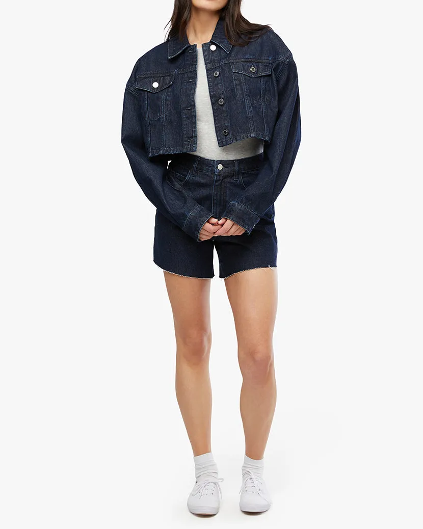 Cropped Denim Jacket sold by WeWoreWhat product image thumbnail 3