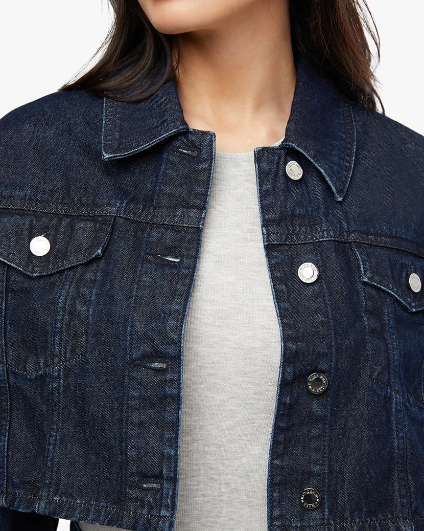 Cropped Denim Jacket sold by WeWoreWhat product image thumbnail 4