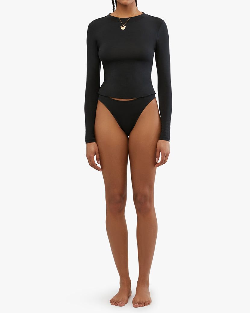 Long Sleeve Modal Jersey Crewneck sold by WeWoreWhat product image thumbnail 6