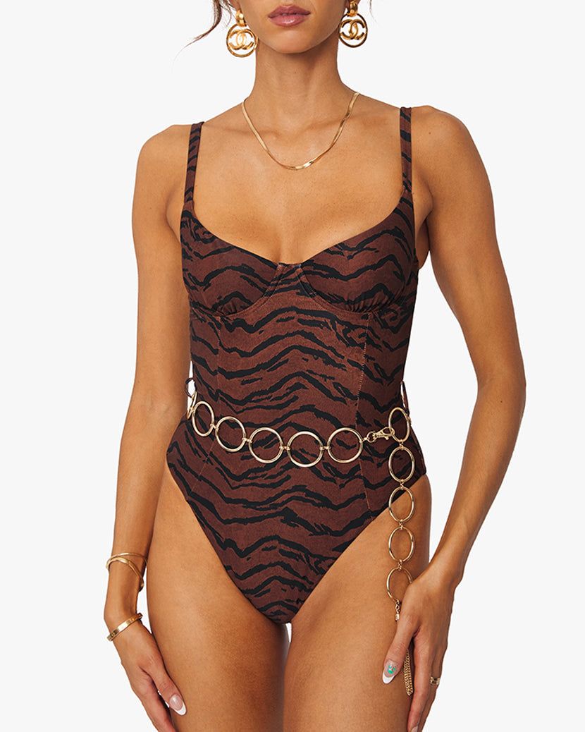 Danielle 3.0 Tiger One Piece sold by WeWoreWhat product image thumbnail 3