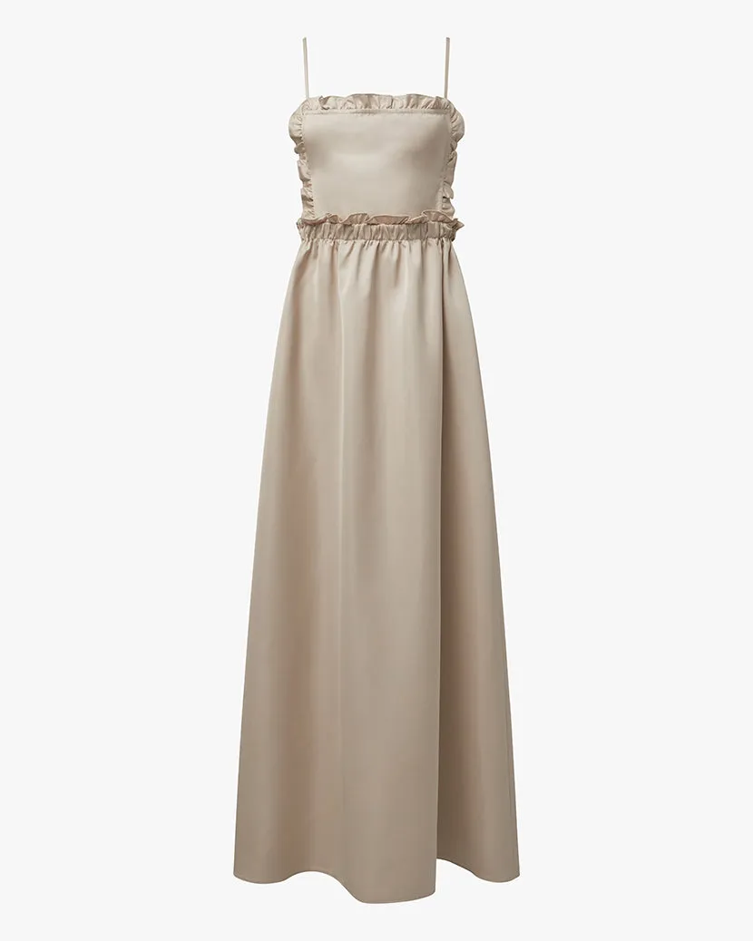 Ruffle Bib Maxi Dress sold by WeWoreWhat product image thumbnail 2