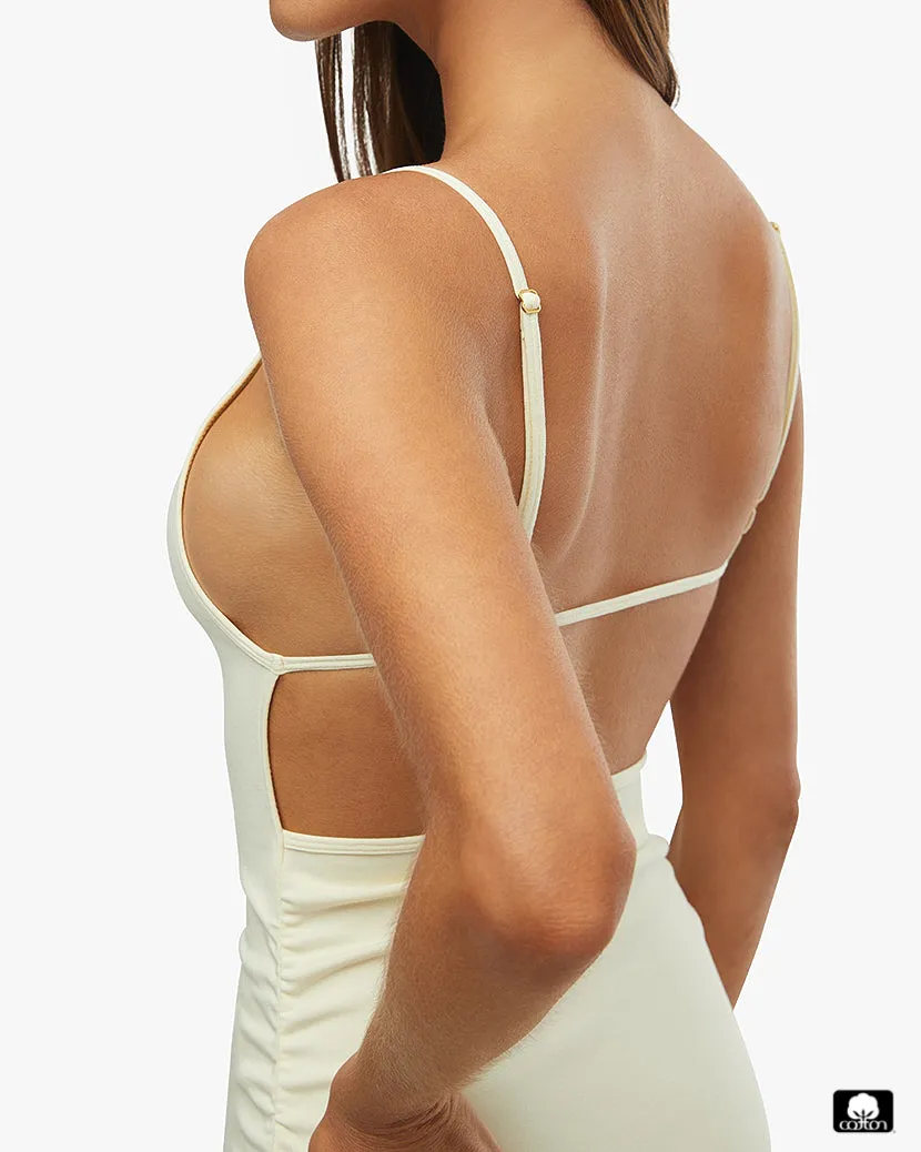 Ruched High Neck Midi Dress sold by WeWoreWhat product image thumbnail 4