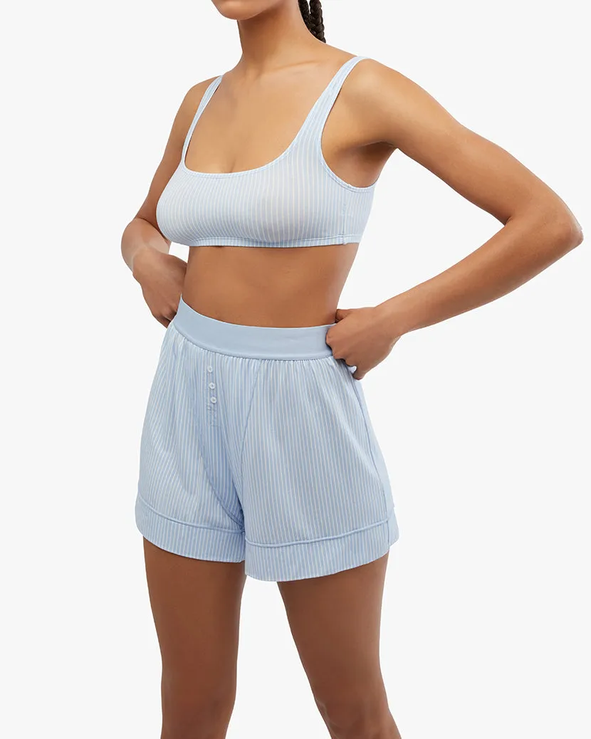 Pinstripe Scoop Ribbed Bra sold by WeWoreWhat product image thumbnail 4