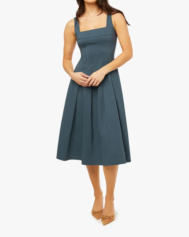 Corset Pleated Midi Dress sold by WeWoreWhat