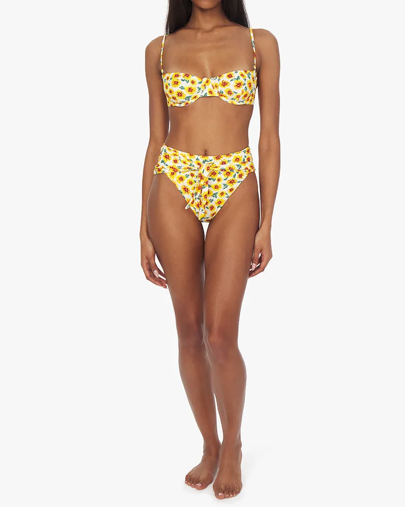 Balconette Micro Sunflowers Floral Bikini Top sold by WeWoreWhat product image thumbnail 5
