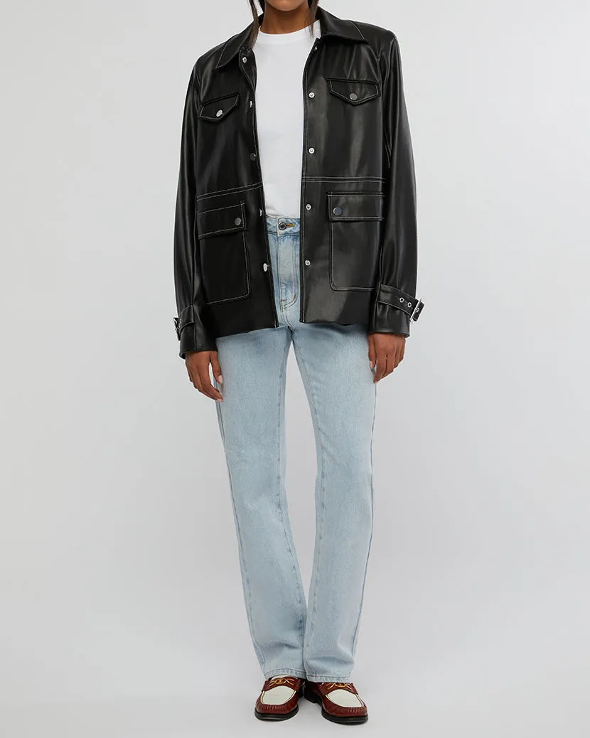 Vegan Leather Western Jacket sold by WeWoreWhat product image thumbnail 4