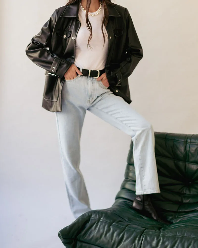 Vegan Leather Western Jacket sold by WeWoreWhat product image thumbnail 3