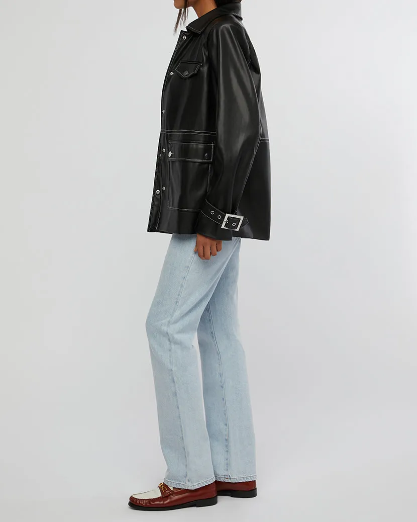 Vegan Leather Western Jacket sold by WeWoreWhat product image thumbnail 5
