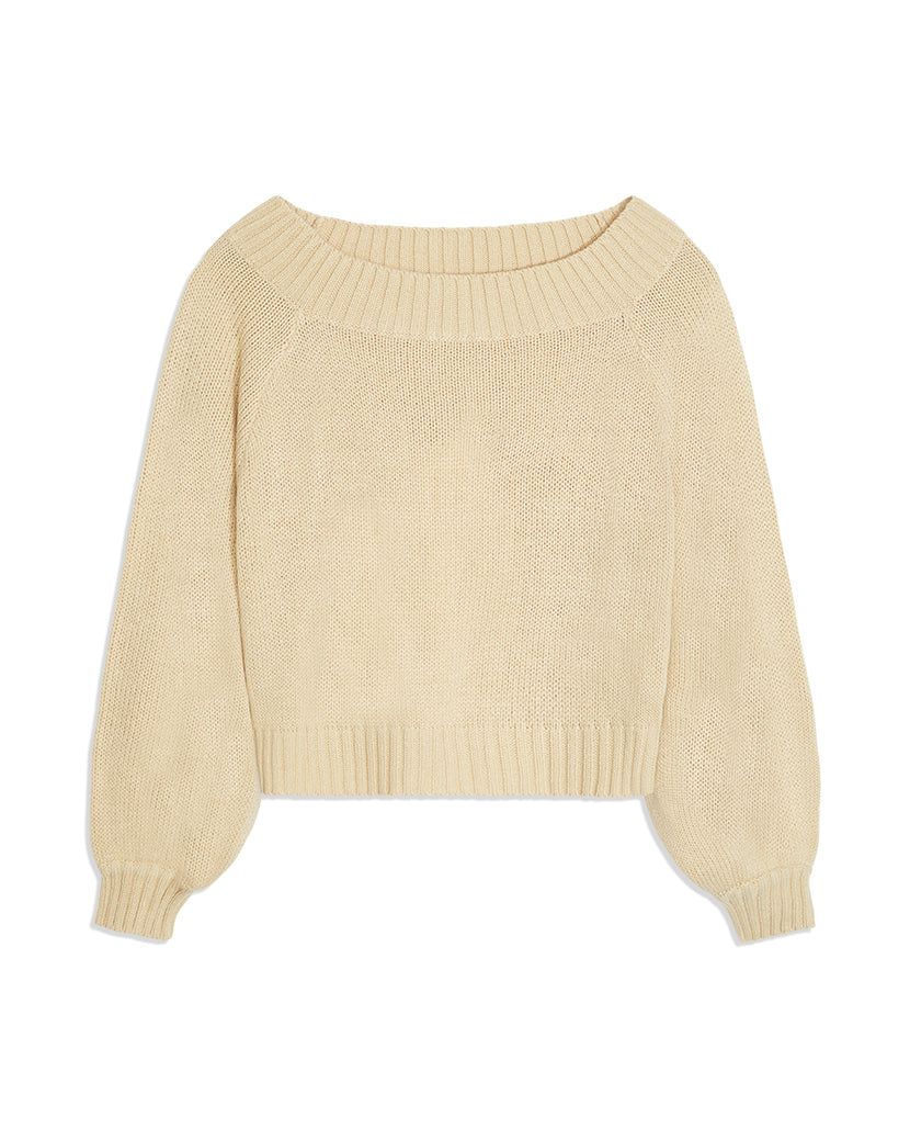 Off Shoulder Chunky Cozy Stitch Sweater sold by WeWoreWhat product image thumbnail 2