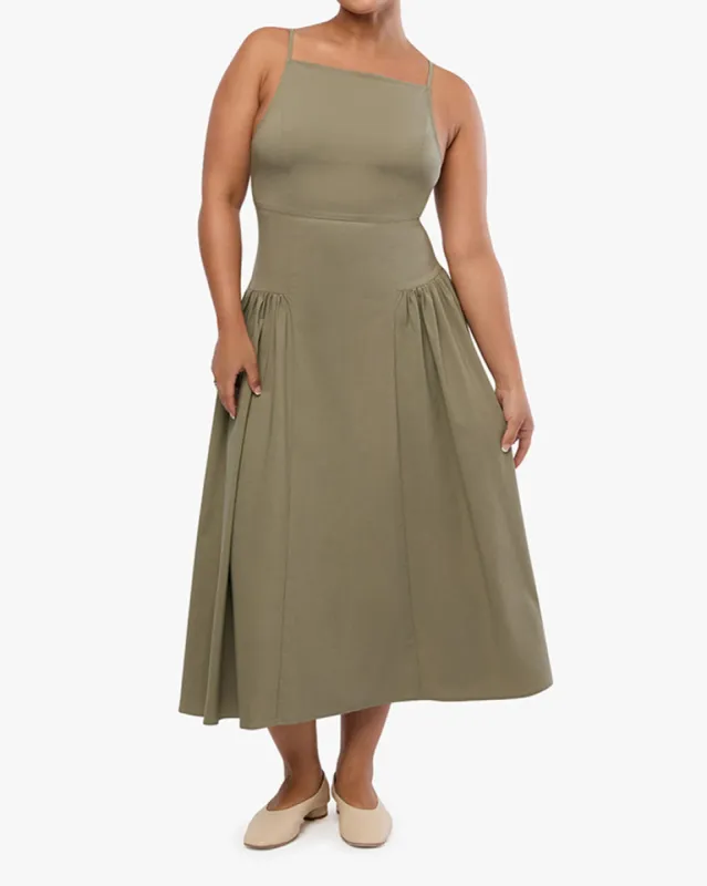 Flare Panel Midi Dress sold by WeWoreWhat