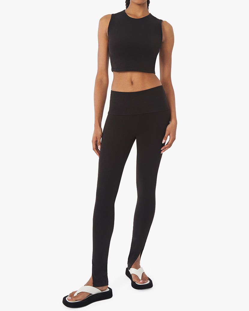 Fold Over Slit Legging Cotton Jersey sold by WeWoreWhat product image thumbnail 6