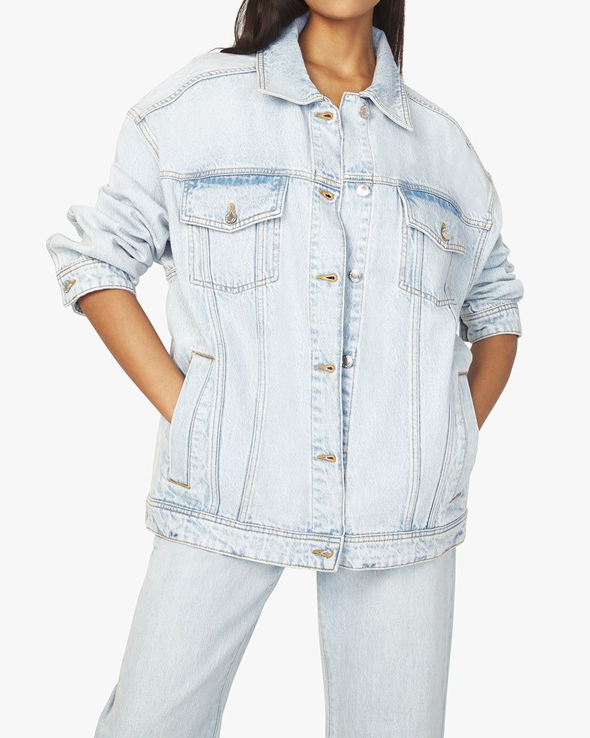 Oversized Indigo Comfort Jacket sold by WeWoreWhat product image thumbnail 4