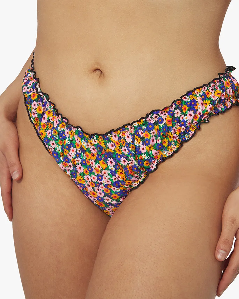 Scrunchie Micro Wildflowers Delilah Bikini Bottom sold by WeWoreWhat